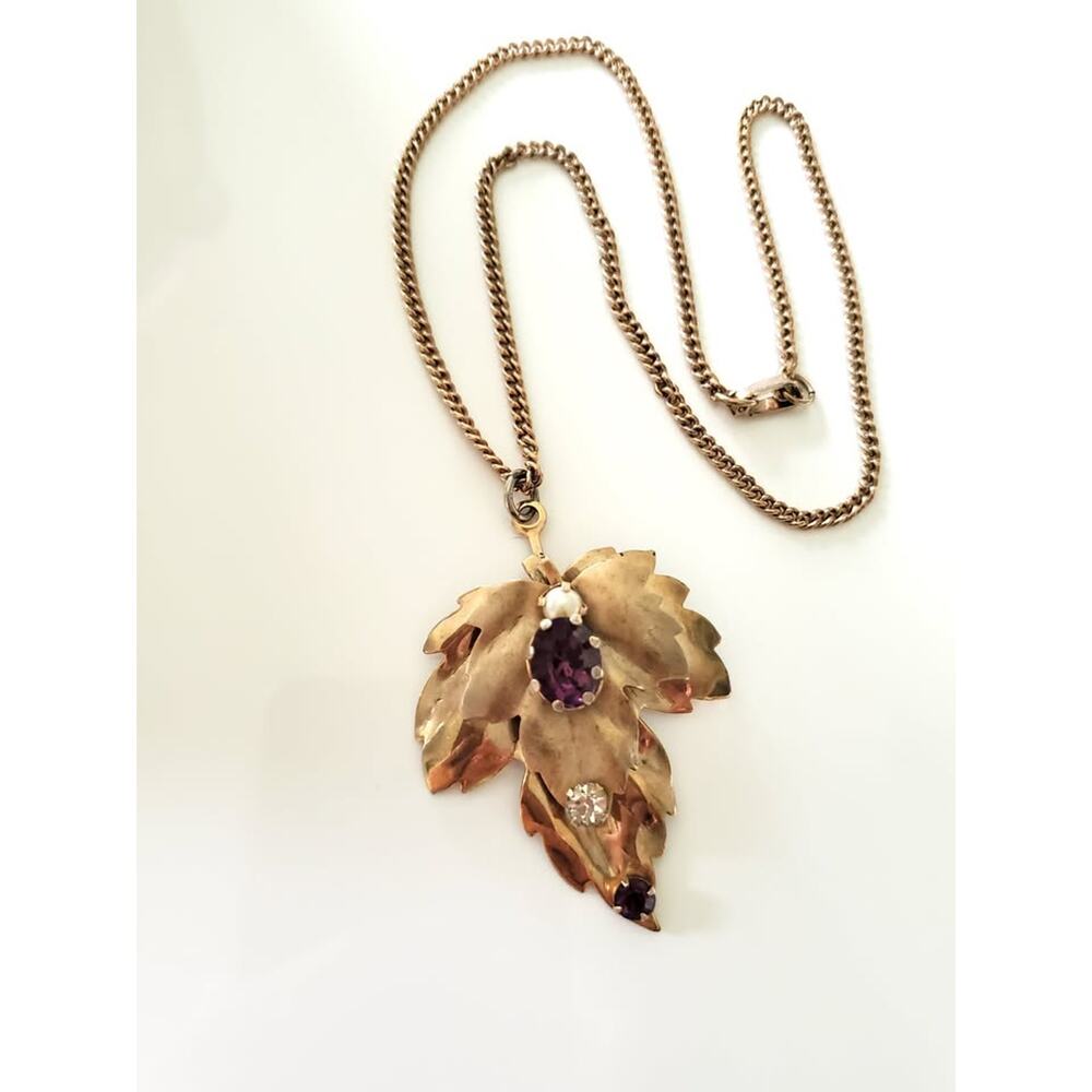 Vintage Maple Leaf Necklace